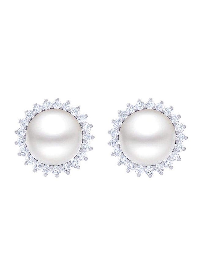 Clara 92.5 Sterling Silver Real Pearl Earrings Gift for Women and Girls - Image 1