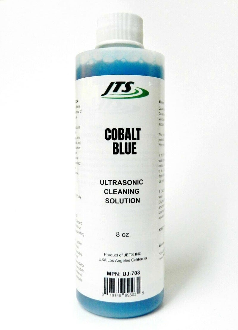JTS Jewelry Ultrasonic Cleaner Solution Cleaner Cobalt Blue High Concentrate Cleaning for Jewelry Parts 8oz - Image 5