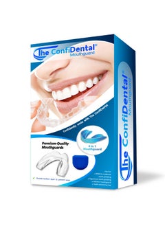 The ConfiDental The ConfiDental - Pack of 3 Moldable Mouth Guard for Teeth Grinding Clenching Bruxism, Sport Athletic, Whitening Tray, Including 2 Regular and 1 Heavy Duty Guard (2 (LLL) Regular 1 (II) Heavy Duty)  - Image 1