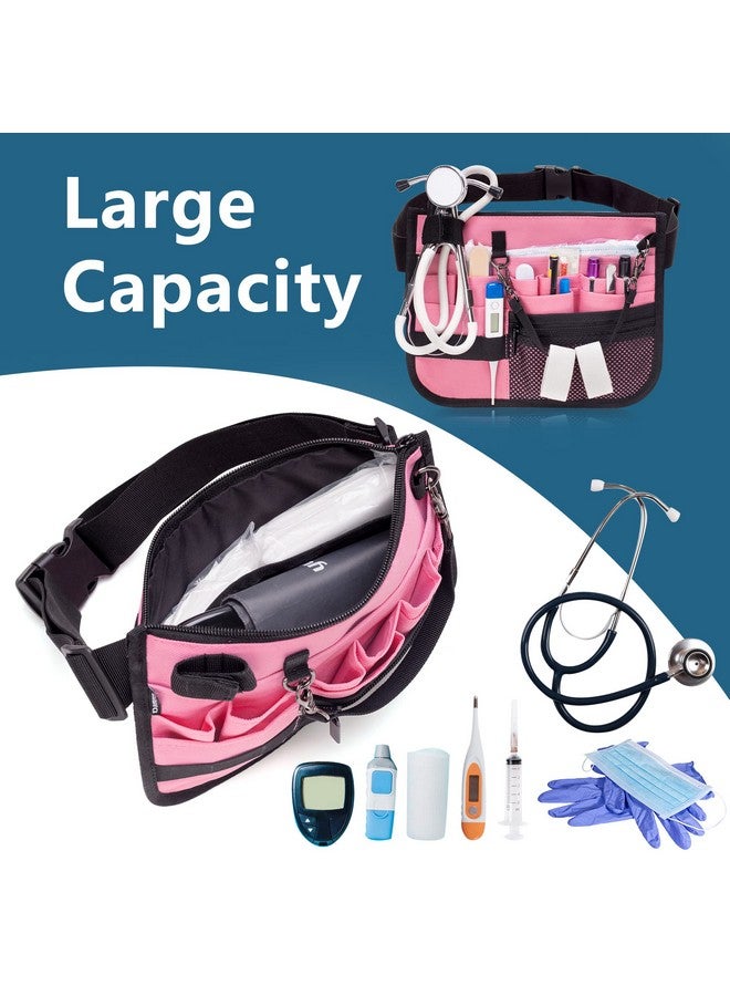 Damero Nurse Fanny Pack, Nurse Waist Bag With Tape Holder, Nurse Tool Belt For Stethoscopes, Bandage Scissors And Other Medical Supplies, Pink  - Image 3