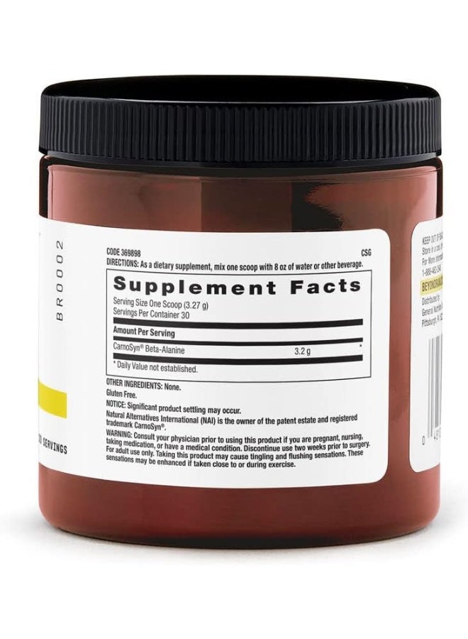 BEYOND RAW Chemistry Labs Beta-Alanine Powder | Increases Workout Performance and Decreases Muscle Soreness | 30 Servings - Image 2