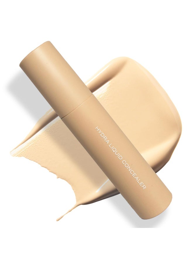 Ruby's Organics Liquid-Cream Concealer for Under-eye Dark Circles & Pigmentation, Full Coverage, Under Eye Cream with Bakuchiol, Easily Blendable, Highly Pigmented, Natural, All Indian Skin Types - HC3, 6.5ml - Image 1