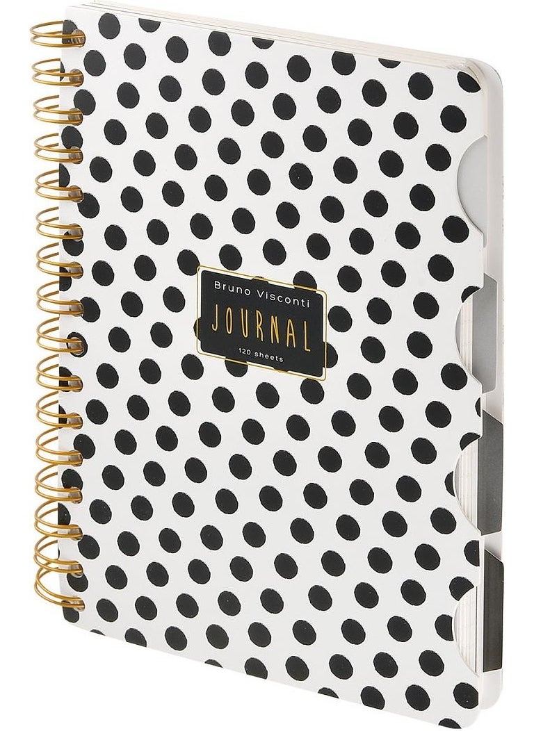 Spiral Notebook A5, 4 Bookmarks, Set of 30. Striped, Make 30. Striped, Make 30. Dotted, Build 30. Straight