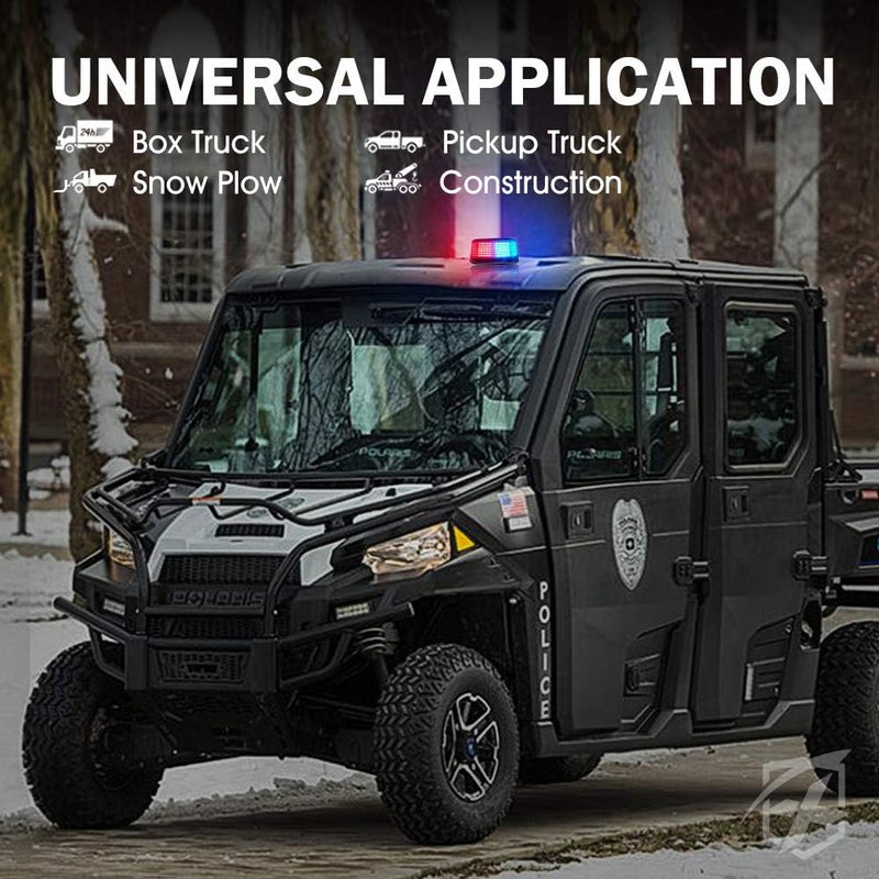 Xprite ضوء فلاش دوار أحمر وأزرق 240 LED مع قاعدة مغناطيسية، أضواء تحذير سلامة للشرطة للمركبات القانونية، شاحنات الأمن، دوريات، UTV، ATV، جرافات الثلج، متطوعين - Image 4