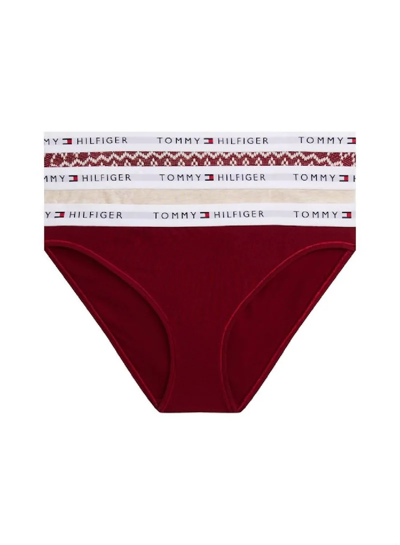 TOMMY HILFIGER 3 Pack Logo Waistband Bikini
