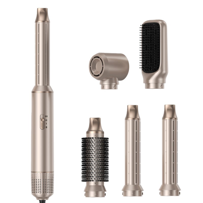 Hot Air Comb Five-in-One Multifunctional Styling Hair Dryer with High Power Brush Motor