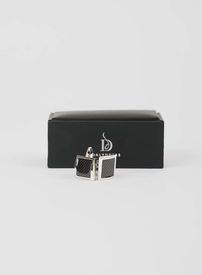 Dalydress Men Cuff-Link S Black/Silver - Image 2