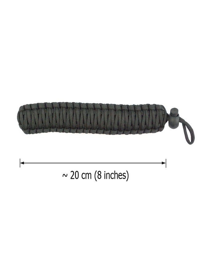 FoRapid 550 Paracord Adjustable Wrist Strap for DSLR, Compact Cameras (Black) - Image 3