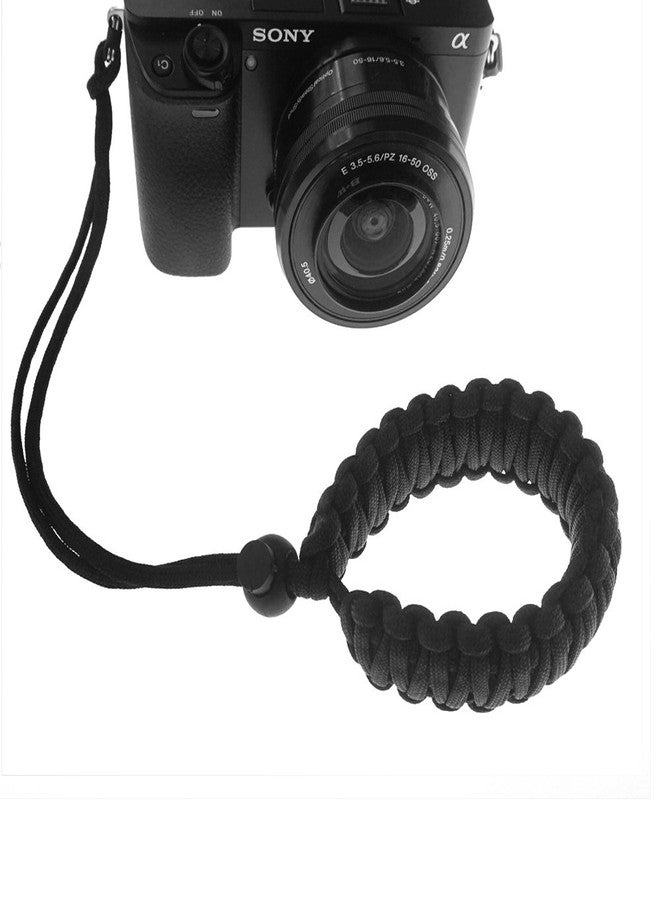 FoRapid 550 Paracord Adjustable Wrist Strap for DSLR, Compact Cameras (Black) - Image 2