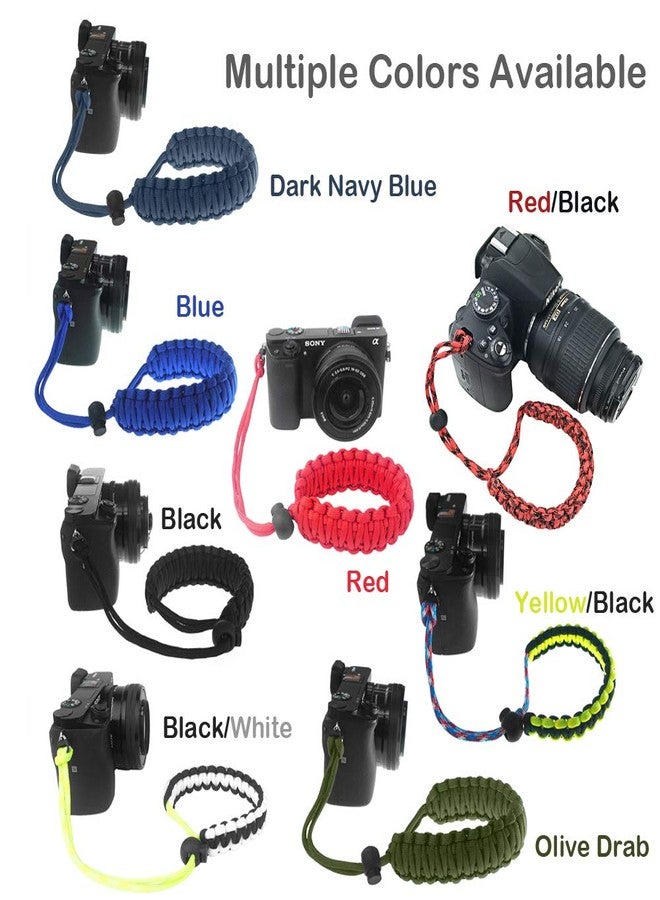 FoRapid 550 Paracord Adjustable Wrist Strap for DSLR, Compact Cameras (Black) - Image 5