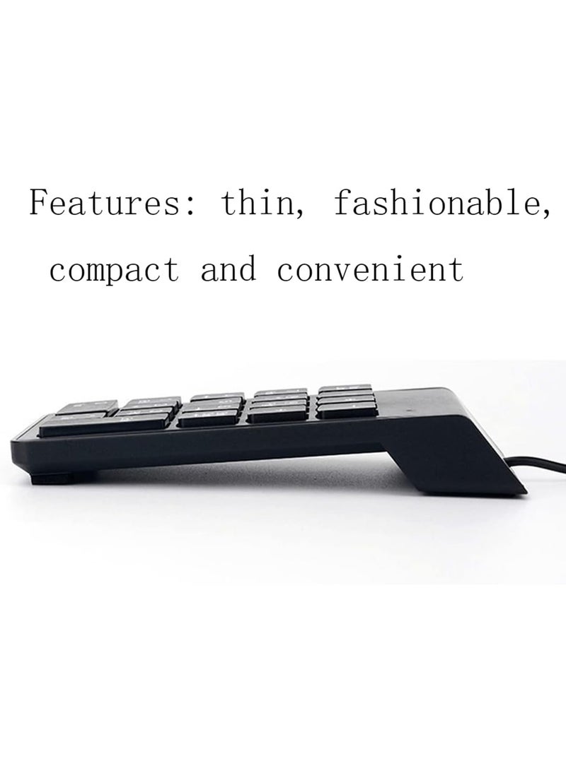 Numeric Keyboard, Mini Numeric Keyboard, USB Numeric Keyboard, Suitable For Laptop Desktop Laptop Tax Number Calculation Office Business Trip. - Image 4