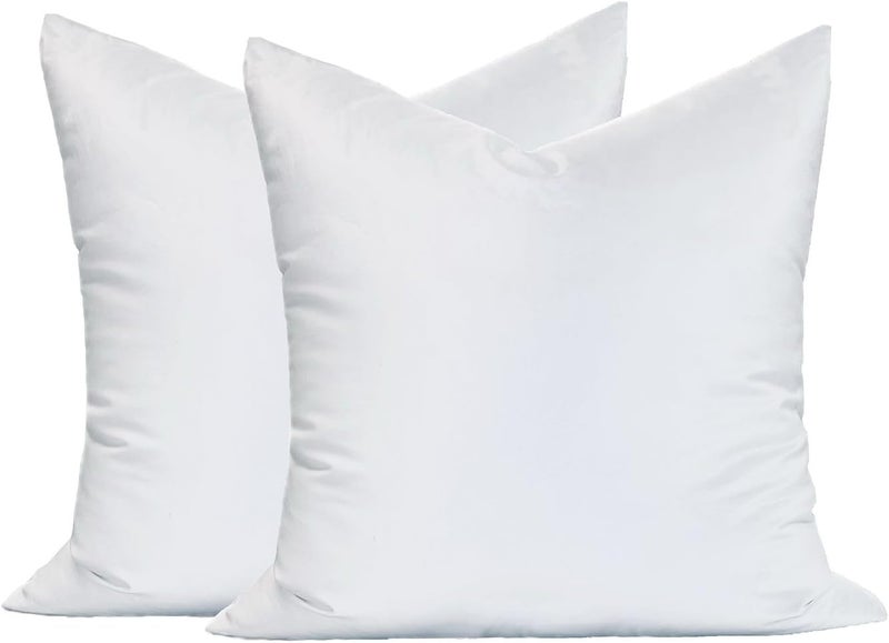 MoonRest ® Synthetic Down Alternative 30x30 Square Pillow Insert Form, for Decorative Throw Pillow, Sofa, Cushions, Body and Bed - Pack of 2- Size 30” X 30” - Image 1