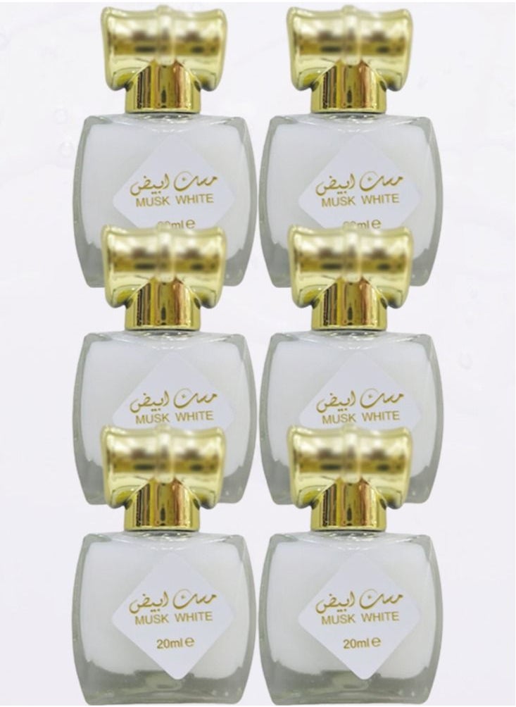 مسك 6 قطع عطر وايت مسك للنساء 20 مل  - Image 1