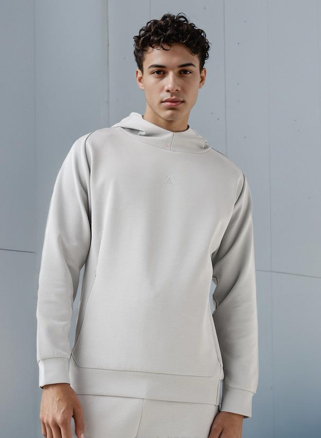 Active Textured Hooded Sweatshirt - Image 1