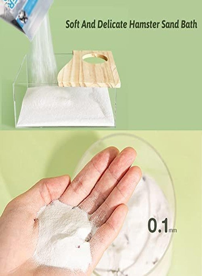 Hamiledyi Hamster Bathing Sand 4 LB Gerbil Powder Grooming Sand for Tiny Friends Farm Chinchilla Dust Bath Potty Litter Sand - Image 4