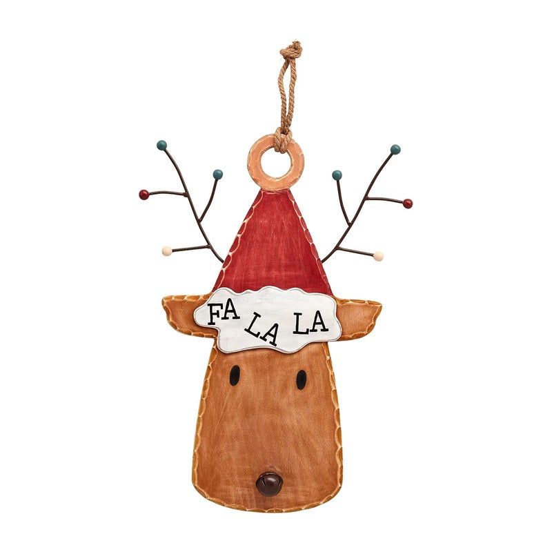 Mud Pie Christmas Door Hanger Reindeer 19 x 27
