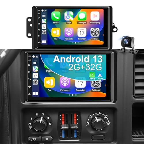 iCarSEPTON 5GWiFi6 Upgrade Radio for Chevrolet Chevy Silverado 1500 20032006 Tahoe GMC Sierra 1500 20032006 Yukon 20042006 Colorado Avalanche Savana Stereo Touchscreen 7 CarPlay Android Auto GPS Camera FM - Image 1