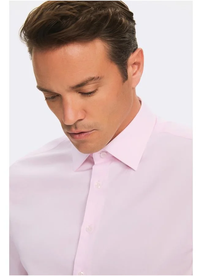 جون June Exclusive Men Slim Fit Shirt Light Pink