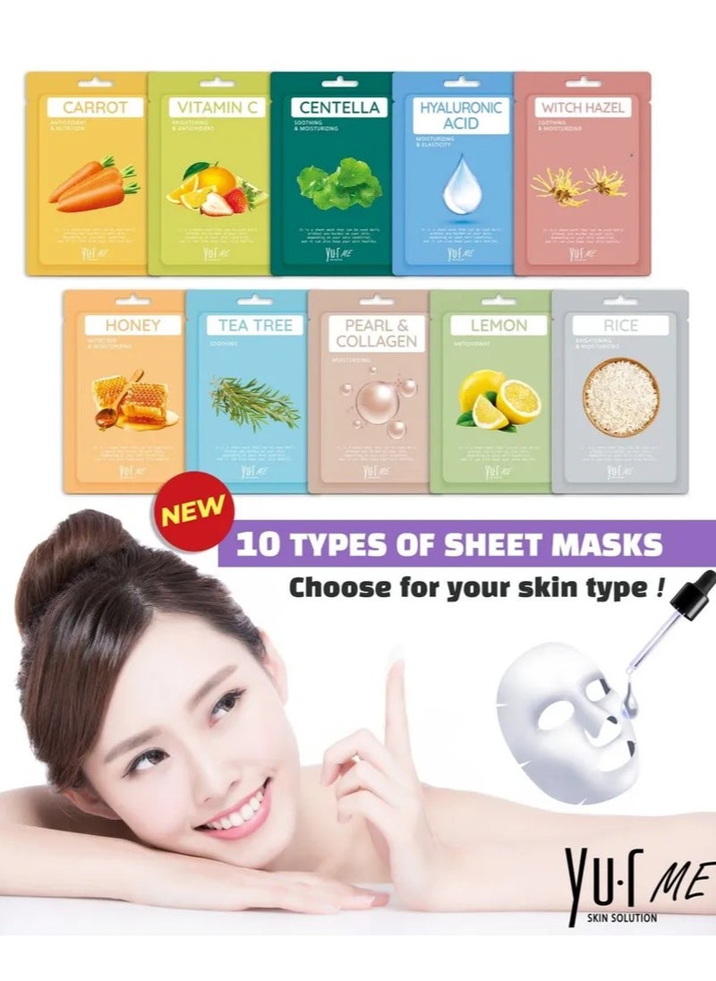 YU.R SKIN SOLUTION YuR Me Calming&Nourishing Centella Sheet Mask  - Image 5