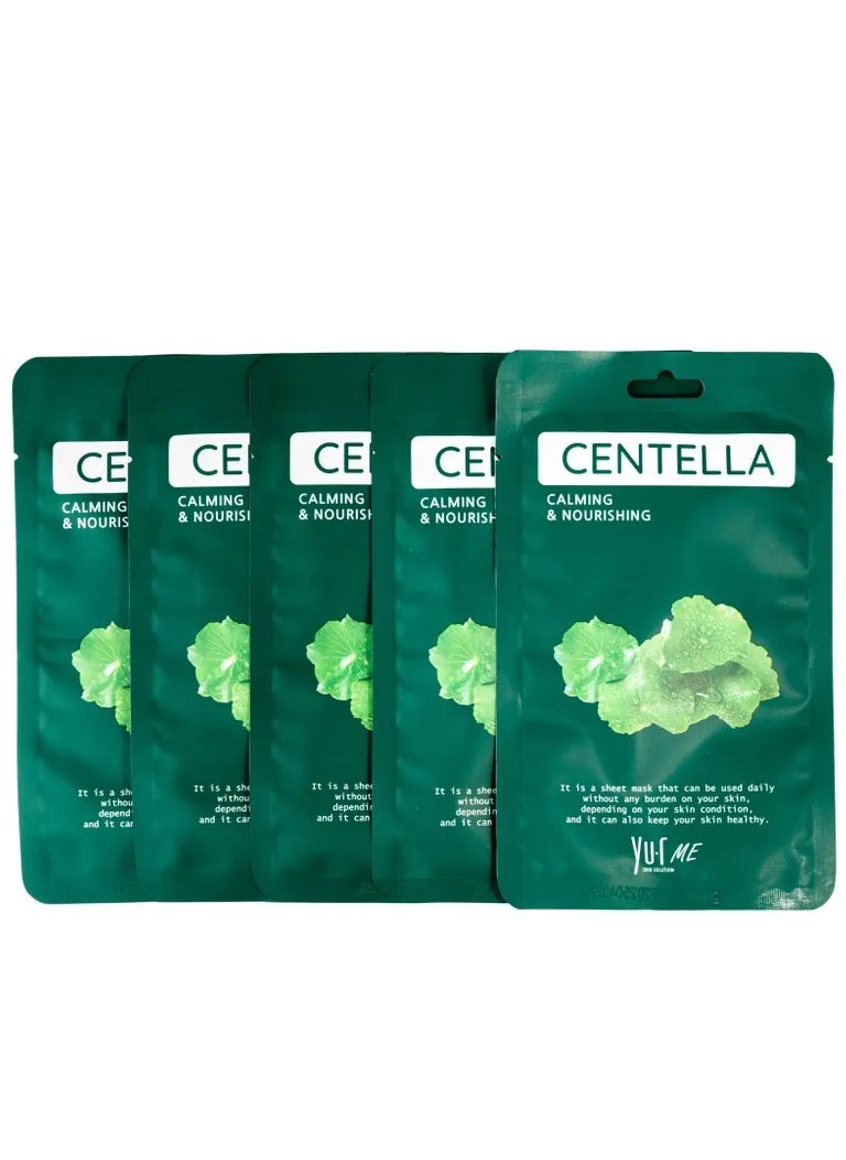 YU.R SKIN SOLUTION YuR Me Calming&Nourishing Centella Sheet Mask  - Image 3
