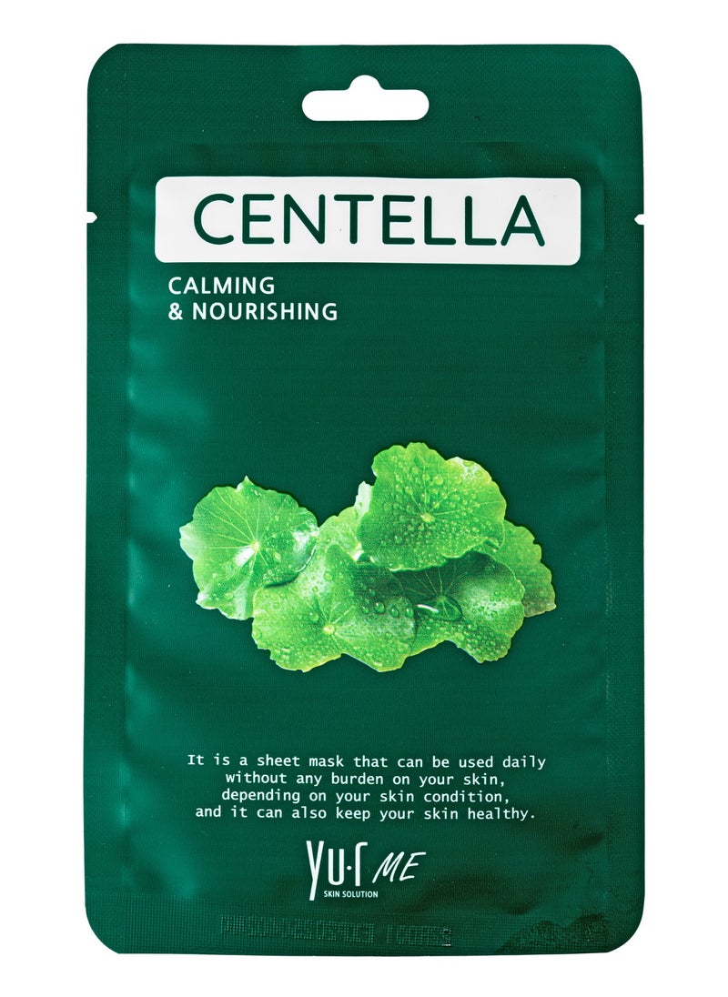 YU.R SKIN SOLUTION YuR Me Calming&Nourishing Centella Sheet Mask  - Image 1