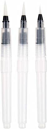 kreni Kreni Watercolour Brush Pens Set of 3 Water Soluble Colored Pencils WaterColour Markers - Image 1