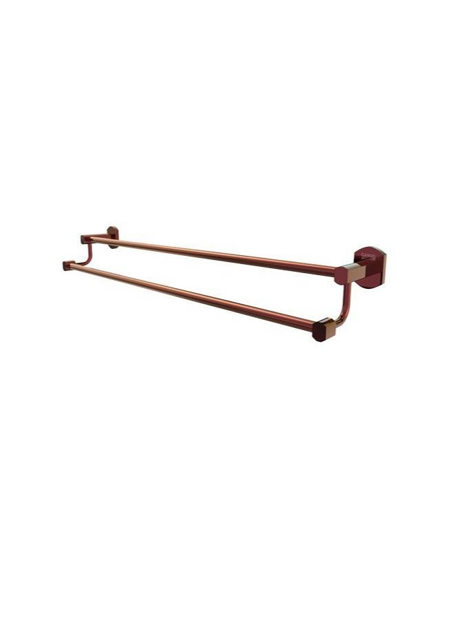 JAWAD Double Towel Holder 60×12 cm -Rose Gold 
