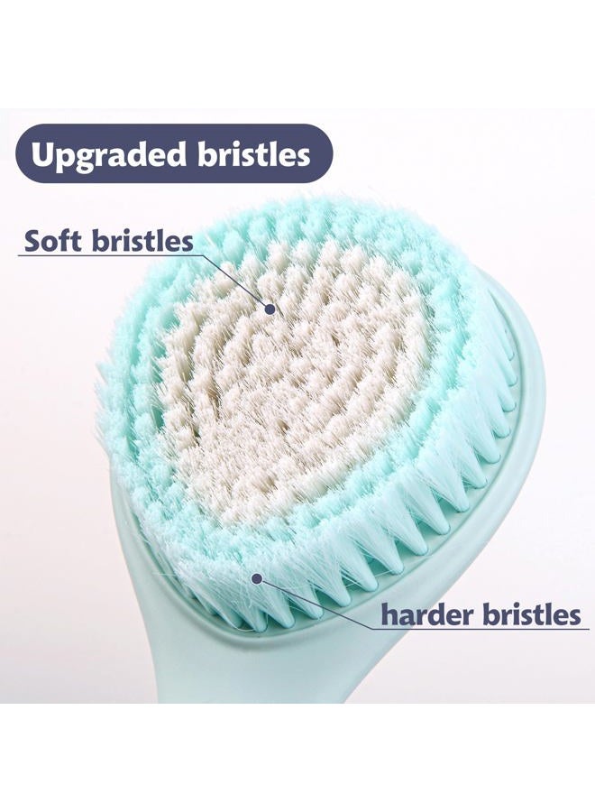 BEDELITE Back Bath Brush Long Handle for Shower - Soft Brush for Men & Women(16.4" Long), Skin Exfoliator for Bath Scrubber Body Brush(Blue) - Image 4