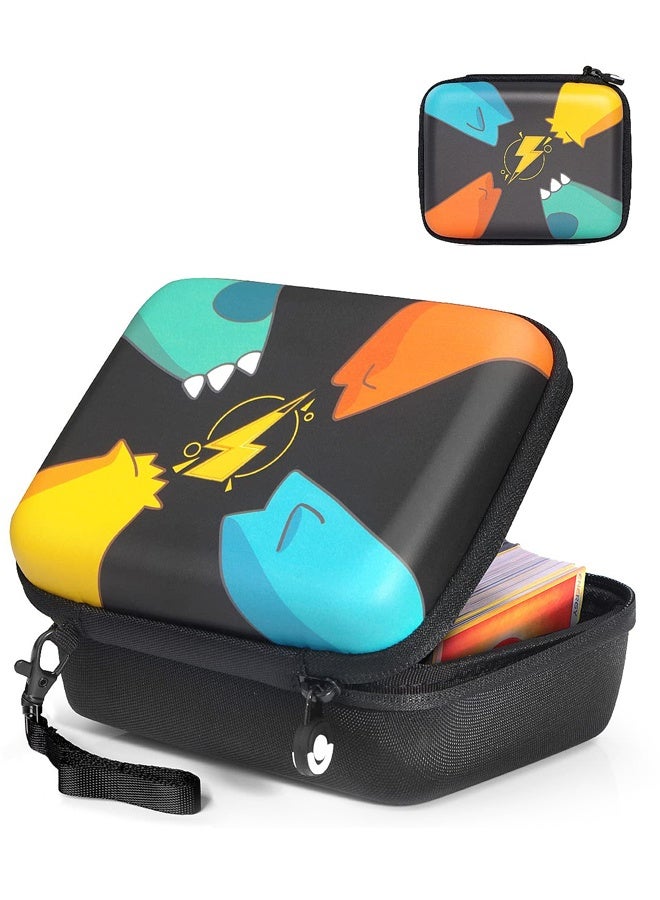 Fanski Holder for Trading Cards Carrying Card Organizer Case Fits Up to 400 Game Cards Cards Storage Box with 2 Removable Dividers and Hand Strap - Image 1