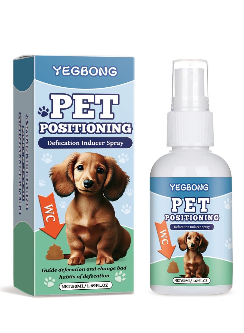 YEGBONG Pet Positioning Defecation Inducer Spray, Dog Potty Training Liquid - Indoor Outdoor Defecation Inducer for Daily Use - 50ml - Image 1
