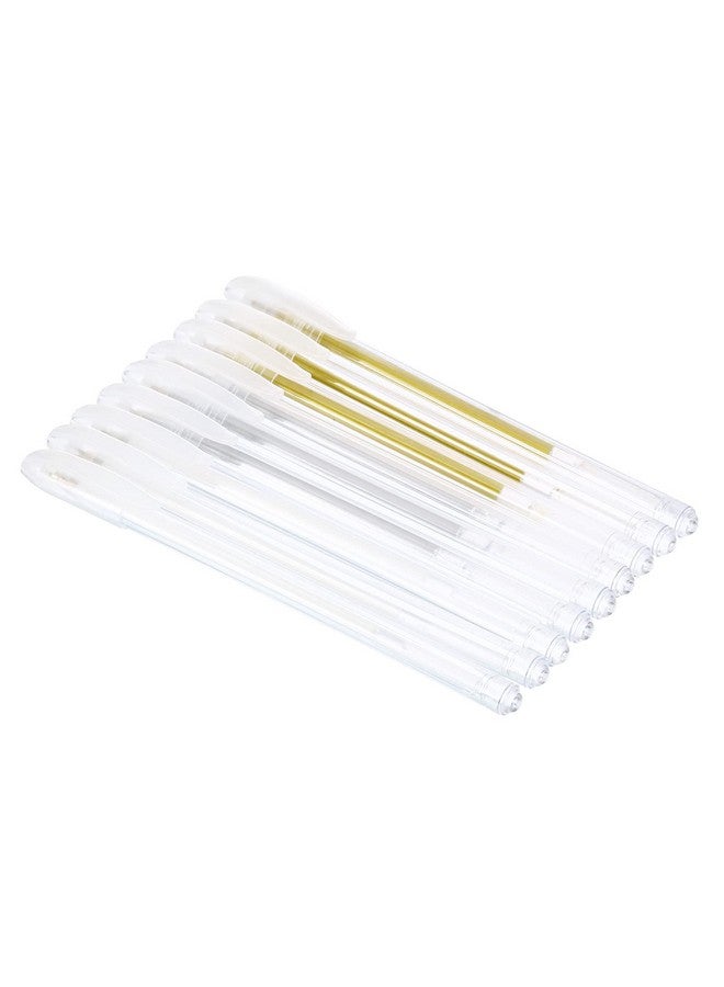 PATIKIL Glitter Gel Pens 9 Pack Dual Metallic Ink Sparkle Pens 0.8Mm Liquid Glitter Iridescent Gel Pen For Coloring Books Gold Silver White - Image 1