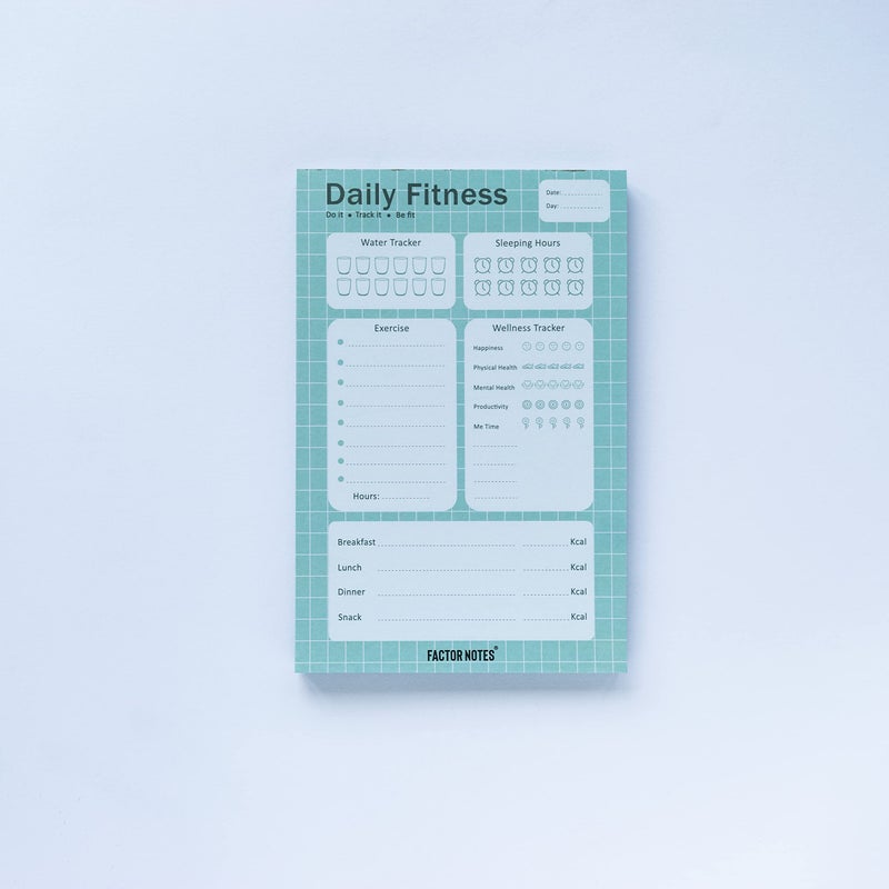 FACTOR NOTES Tear-off Notepads:A5 Sized|90 sheets|90 GSM(Daily Fitness) - Image 5