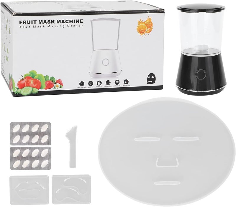 Hozee Face Cream Maker Machine Facial Treatment DIY Fruit Vegetable Mask Maker Machine Facial Mask Machine with Lip Eye Mold Collagen Capsules