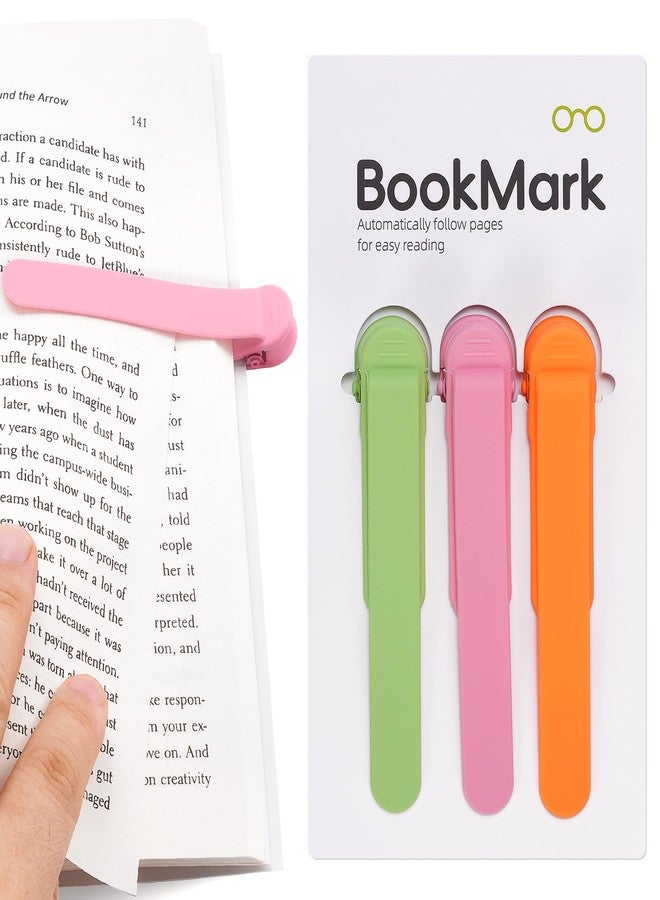 PICcircuit 3 PCS Automatic Bookmark, Smart Bookmarks for Women & Men - Silicone Book Markers for Reading Lovers - Gifts & Party Favors - Image 1