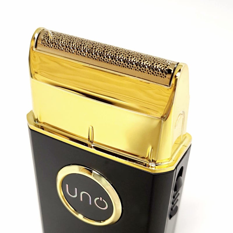 Gamma+ Replacement Gold Titanium Slick Foil Head for The Uno Men's Shaver, Designed for Longer Facial Hairs, Snaps On - Image 2