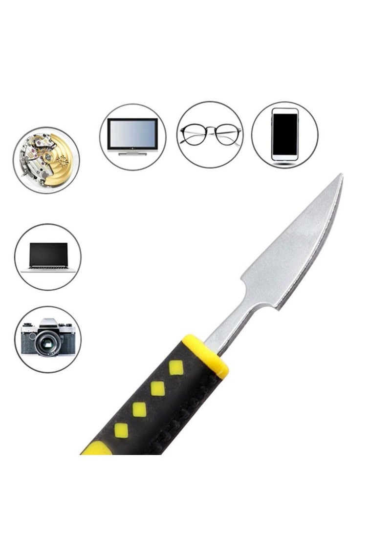 Metal Crowbar, Utility Pry Bar Set, 6 Piece Small Metal Spudger Pry Opening Repair Tools Kit, Professional Opening Pry Tool for Mobile Phone Metal Crowbar Pry - Image 2