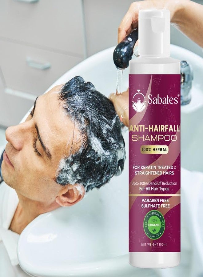 شامبو ساباتس المضاد لتساقط الشعر لشعر منتعش وقوي ولامع | خالٍ من الكبريتات | شامبو لشعر أكثر نعومة ولمعانًا، ويعزز نمو الشعر، ويعالج تساقطه | غني بمكونات عالية الجودة - Image 3