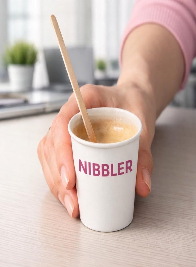 Nibbler أعواد تقليب القهوة من نيبلر [140 مم، عبوة من 500 قطعة] | أعواد تقليب الشاي والمشروبات من خشب البتولا للاستخدام مرة واحدة | أعواد خلط خشبية صديقة للبيئة للقهوة الباردة والكوكتيلات والمشروبات سريعة التحضير والمشروبات المخفوقة (500 قطعة) - Image 4