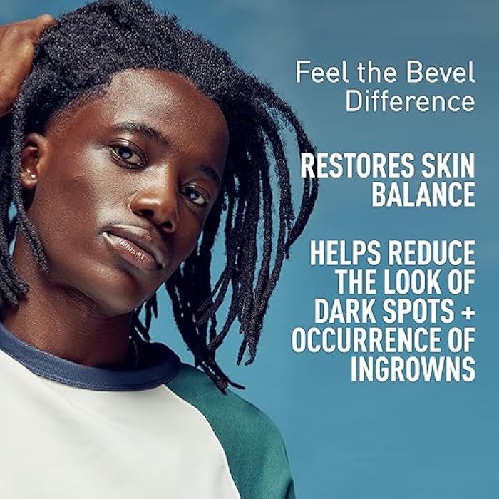 Bevel Facial Skin Care Set for Men - Mens Skincare Kit Routine Includes Face Wash with Aloe Vera, Glycolic Acid Exfoliating Pads, Lightweight Face Moisturizer, Helps Treat Blemishes and Bumps - Image 3