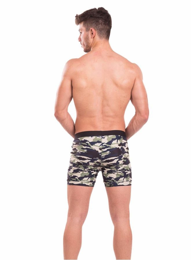 Taddlee Men Swimwear Swimsuits Swim Boxer Bikini Surfing Board Trunk Camo Shorts, Green, M - Image 4