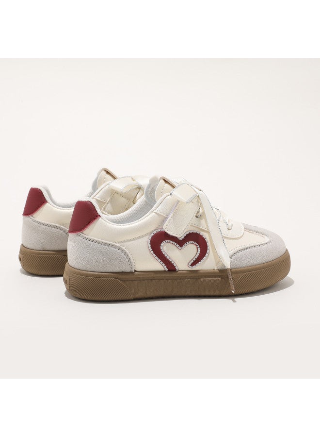 abckids Lightweight Soft-sole Sneakers】new 2025 Autumn Retro White Shoes For Girls, Children's Casual Sports Shoes - Image 4