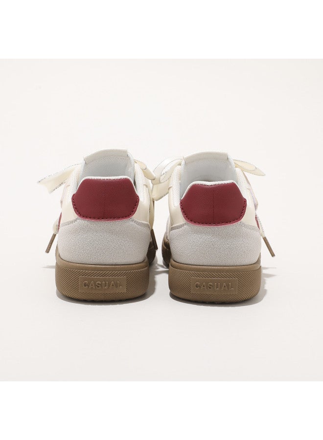 abckids Lightweight Soft-sole Sneakers】new 2025 Autumn Retro White Shoes For Girls, Children's Casual Sports Shoes - Image 5
