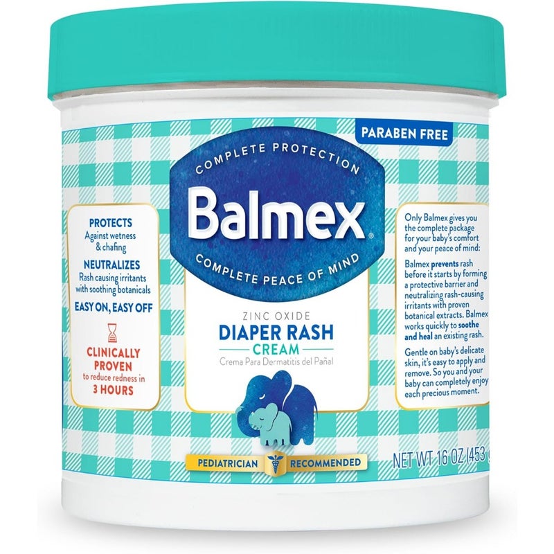 Complete Protection Diaper Rash Cream w/Zinc Oxide, 16 Ounce - Image 1