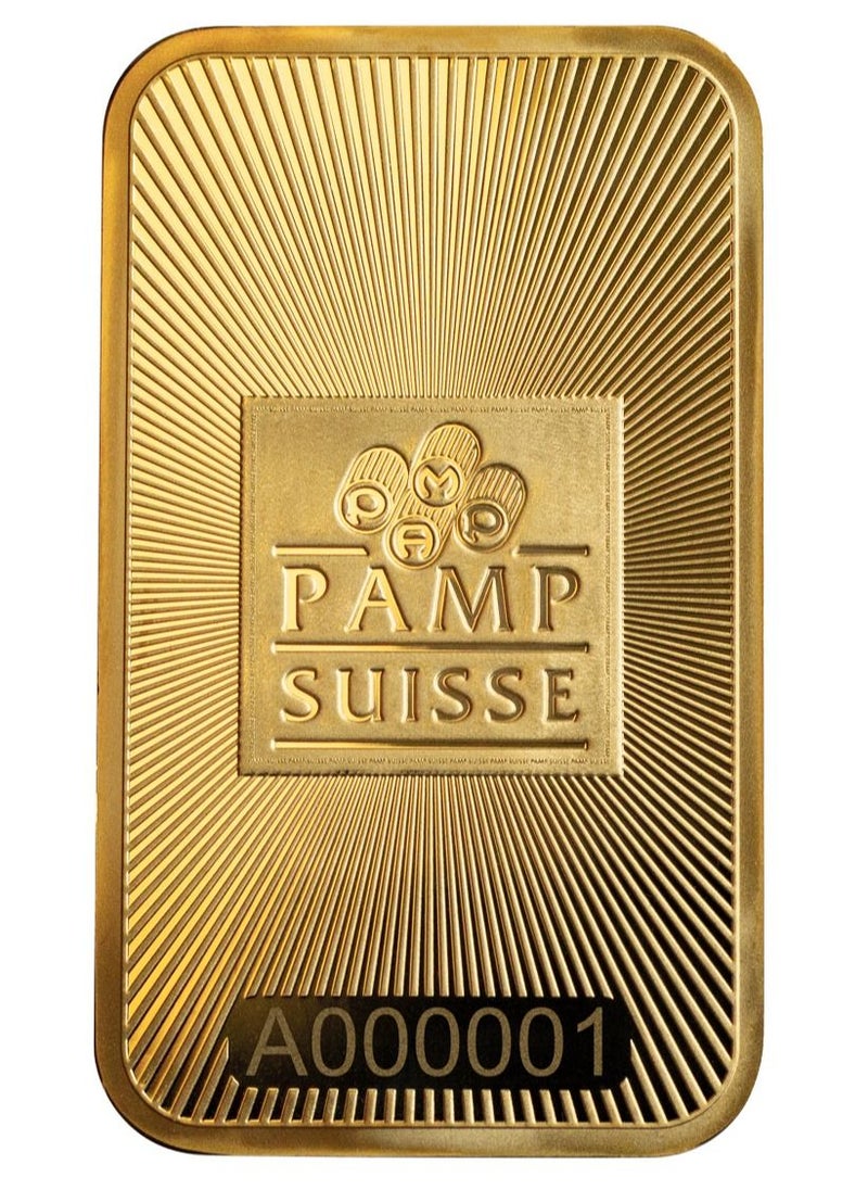 PAMP - Swiss Made 24K(999.9) 1 Ounce Gold Bar - Image 1