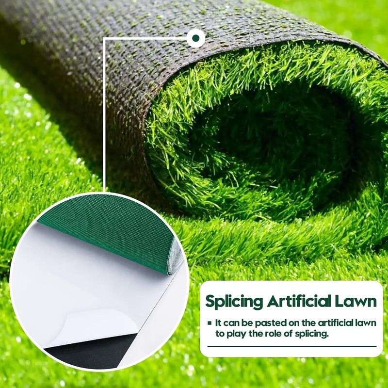 Inchoco Single-Sided Artificial Grass Seam Tape 6 Inch Width x 192 Inch Long Self-Adhesive Seaming Turf Tape for Connecting Green Lawn Mat Rug, Bonding Fake Grass or Outdoor Carpets - Image 3