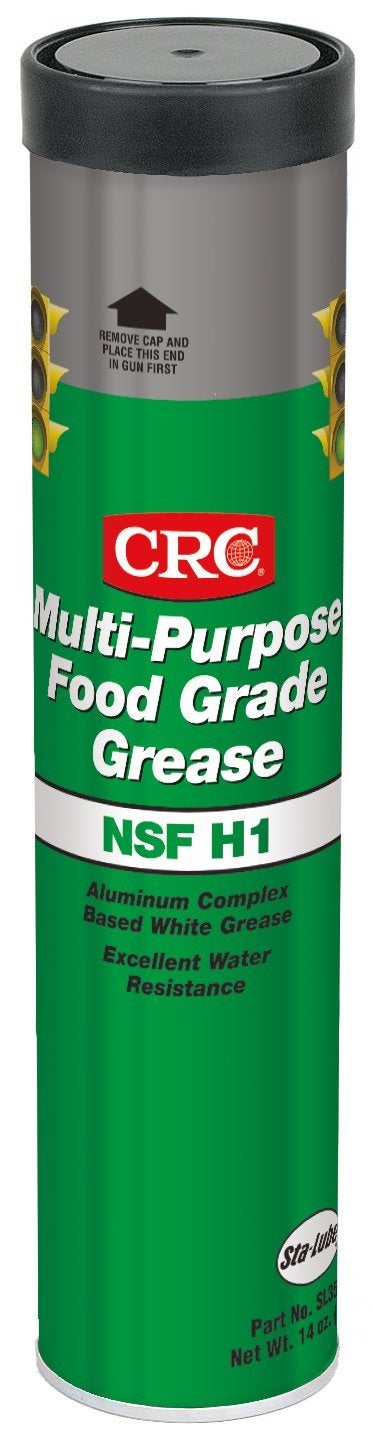 CRC StaLube MultiPurpose Food Grade Grease SL35600  Pack of 10 14 Wt Oz NLGI Grade 2 Aluminum Complex Grease