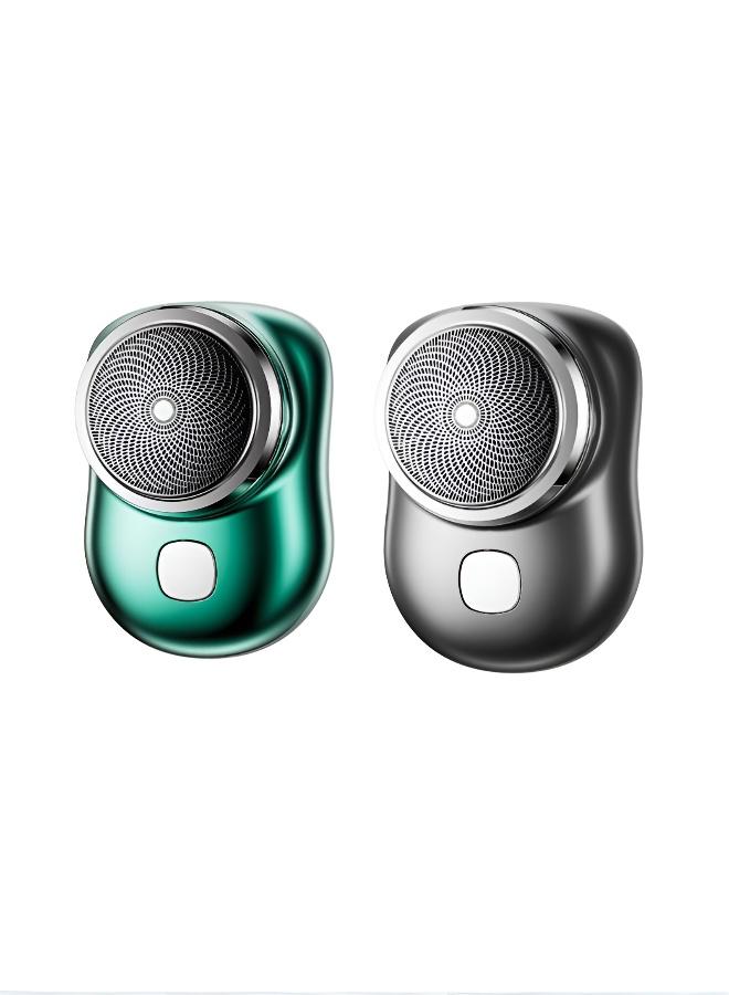 موس حلاقة سفر كهربائي مقاوم للماء للرجال بشفرات عالية الدقة وشحن سريع - تصميم صغير ومحمول مع بطارية طويلة الأمد وشبكة عسلية لتجربة حلاقة جافة ورطبة - Image 1