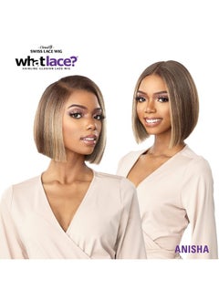 Sensationnel What Lace 13X6 Wigs Cloud 9 Synthetic Hair Hand Tied Natural Preplucked Hairline Illusion Lace Frontal Lacewig What Lace Anisha (1B)  - Image 4