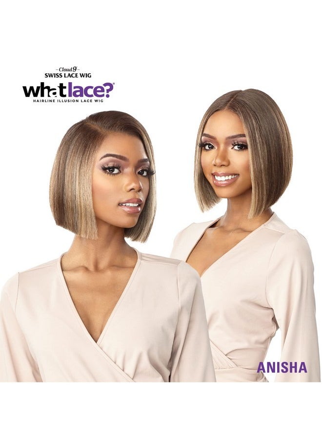 Sensationnel What Lace 13X6 Wigs Cloud 9 Synthetic Hair Hand Tied Natural Preplucked Hairline Illusion Lace Frontal Lacewig What Lace Anisha (1B)  - Image 4