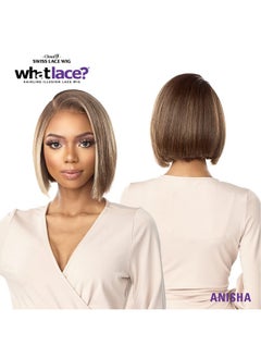 Sensationnel What Lace 13X6 Wigs Cloud 9 Synthetic Hair Hand Tied Natural Preplucked Hairline Illusion Lace Frontal Lacewig What Lace Anisha (1B)  - Image 5